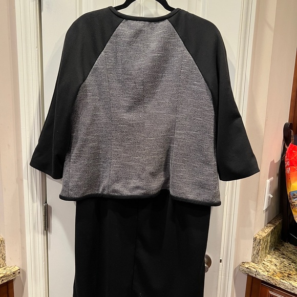 Dana Buchman Black 2pc Dress And Jacket Set Sz 14 - Picture 2 of 6